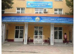 ВУЗ - Ташкентский Химико технологические институт. факультет менеджмент и профессионального образования